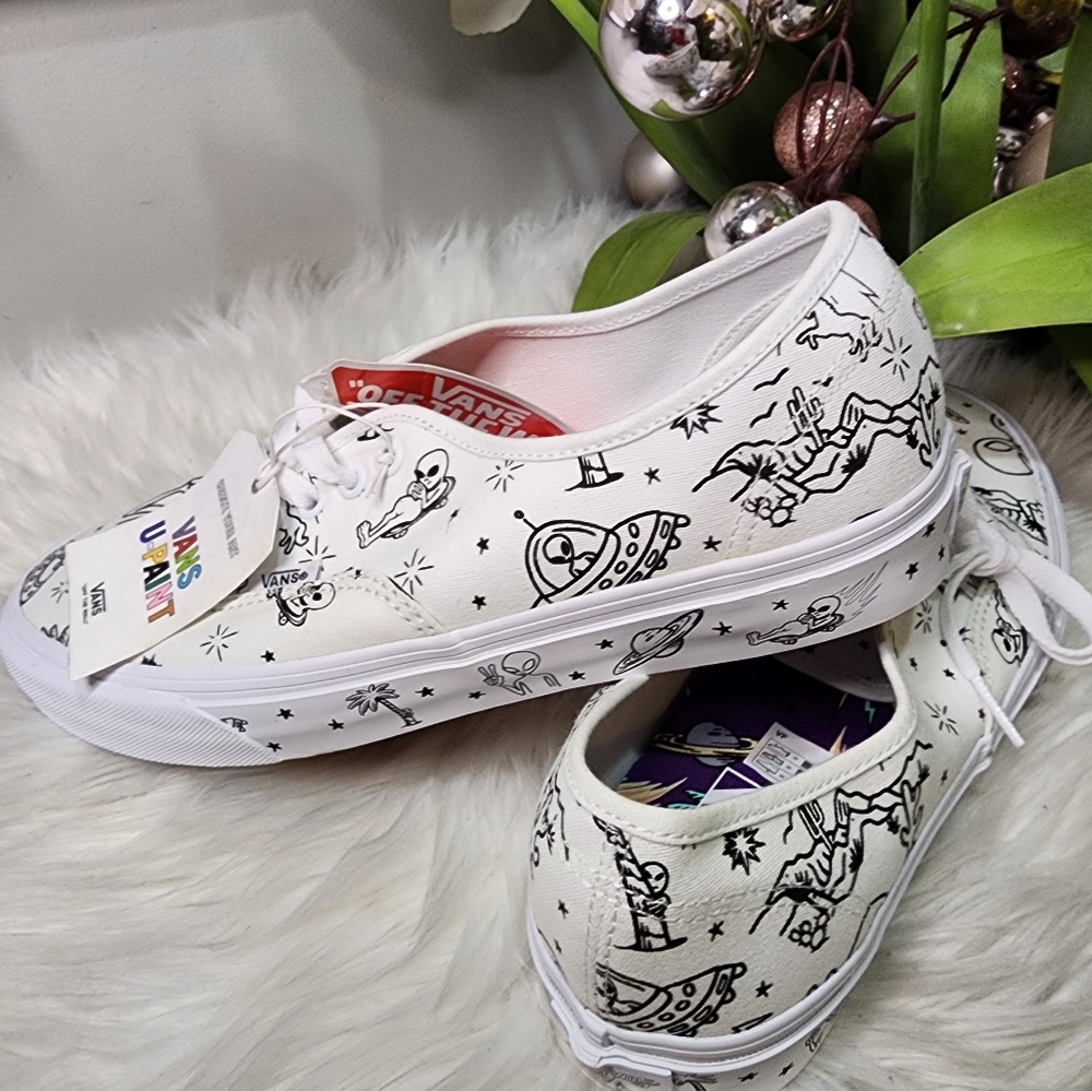 Vans Authentic "Unidentified U-Paint" sneakers women10.5 new - Picture 7 of 9